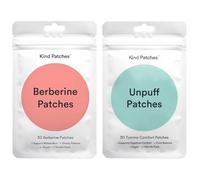 Kind Patches | Berberine & Unpuff Patches | Cleanse Bundle | Digestive Comfort for Balanced Lifestyle | Berberine, Vitamin B, Dandelion, Ginger | 60 Patches, 1 Month Supply