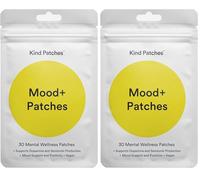 Kind Patches | Dopamine Mood+ Patches | Well Being and Focus Support | Plant-Based Formula with Rhodiola, Mucuna Pruiens and Lion's Mane Mushroom | 30 Vegan Patches | Packaging May Vary (Pack of 2)