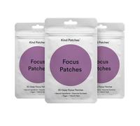 Kind Patches | Focus Patches | Brain Clarity & Cognitive Support | Botanical Plant-Based Formula with Vitamin B Complex, Lion's Mane Mushroom & Megnesium | 90 Vegan Patches, 3 Months Supply