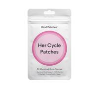 Kind Patches | Her Cycle Patches | 3 Step Period Relief Menstrual Cycle Support | PMS and Cramp Relief with Omega 3, Magnesium, Dong Quai Root & Ashwagandha | 30 Vegan Patches