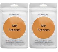 Kind Patches | MB Patches | Healthy Metabolism & Daily Energy Support | Plant-Based Botanical Blend with Citrus & Green Tea | 30 Vegan Patches (Pack of 2)