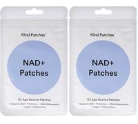 Kind Patches | NAD+ Patches | Cellular Energy and Metabolism Support | Botanical Plant-Based Formula with NMN, Resveratrol & Lion's Mane | 30 Vegan Patches (Pack of 2)