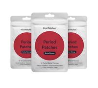 Kind Patches | Period Patches - Extra Strong | Period Relief | Botanical Plant-Based Formula with Chamomile Extract & Eucalyptus Oil | 42 Vegan Patches, 3 Months Supply