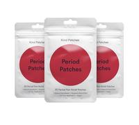 Kind Patches | Period Patches | Period Relief | Botanical Plant-Based Formula with Chamomile Extract& Eucalyptus Oil | 90 Vegan Patches, 3 Months Supply