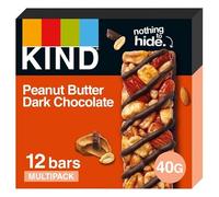 KIND Peanut Butter Dark Chocolate Bars, Pack of 12 Bars, 40 g Each (480 g Total)
