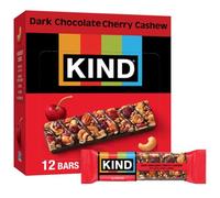 KIND PLUS, Dark Chocolate Cherry Cashew + Antioxidants, Gluten Free Bars (Pack of 12)