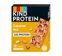 KIND Protein Bars, Gluten Free Snack Bars, Caramel Nut, High Fibre, Healthy Snack, Source of Protein, No Artificial Colours, Flavours or Preservatives, Multipack 12 x 50g
