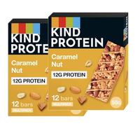 KIND Protein Bars, Gluten Free Snack Bars, Caramel Nut, High Fibre, Healthy Snack, Source of Protein, No Artificial Colours, Flavours or Preservatives, Multipack 24 x 50g
