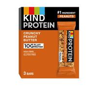 KIND Protein Bars, Gluten Free Snack Bars, Crunchy Peanut Butter, High Fibre, Healthy Snack, Source of Protein, No Artificial Colours, Flavours or Preservatives, Multipack 3 x 42g