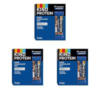 KIND Protein Bars, Gluten Free Snack Bars, Dark Chocolate Nut, High Fibre, Healthy Snack, Source of Protein, No Artificial Colours, Flavours or Preservatives, Multipack 3 x 42g (Pack of 3)