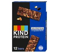 KIND Protein Bars, Gluten Free Snack Bars, Dark Chocolate Nut, High Fibre, Healthy Snack, Source of Protein, No Artificial Colours, Flavours or Preservatives, Multipack 72 x50g