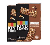 KIND Protein Bars, Gluten Free Snack Bars, Milk Chocolate Latte, High Fibre, Healthy Snack, Source of Protein, No Artificial Colours, Flavours or Preservatives, Multipack 24 x 50g