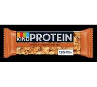 KIND Protein Bars, Gluten Free Snack Bars, Crunchy Peanut Butter, High Fibre, Healthy Snack, Source of Protein, No Artificial Colours, Flavours or Preservatives, 50g