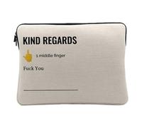 Kind Regards Work Office Email Funny Icon Laptop Case for Computer and Tablet 12-13 Inches Printed in France