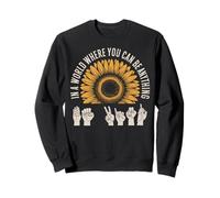 Kind Sign Language Interpreter Positive ASL Interpreter Sweatshirt