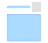 Kind Silicone Desk Mats, 50 x 40 cm, Multi-Purpose Desk Mat, with Magnetic Absorption Clip, Reusable Painting Mat, for Crafts, Placemat, Pet Feeding (Blue)