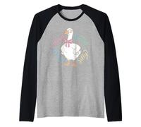 Kind Smart Brave Silly Cute Goose Positive Affirmations Kids Raglan Baseball Tee