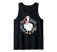 Kind Smart Brave Silly Cute Goose Positive Affirmations Kids Tank Top