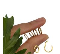 KIND SUNDAY Titanium Nose Rings Hoop/Hinged Jewelry Earring for Septum, Cartilage earrings and Piercing ring for Conch, Daith, Rook, Lip, Belly Button, Body Piercings for Women and Men, 14g, 10mm