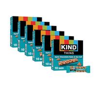 KIND THINS Dark Chocolate Nuts & Sea Salt Bars (Now with Peanuts), Gluten Free Bars, 4g Sugar, 0.7oz Bars (60 Count)