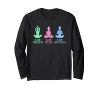 Kind Thoughts Speech Intentions Yoga Meditation Long Sleeve T-Shirt