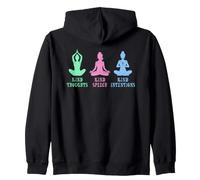 Kind Thoughts Speech Intentions Yoga Meditation Zip Hoodie
