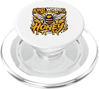 Kind Words Are Like Honey Bee Quote PopSockets PopGrip for MagSafe