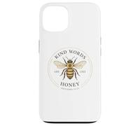 Kind Words Are Like Honey Bees Lover Inspirational Design Case for iPhone 13
