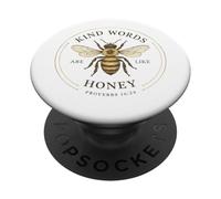 Kind Words Are Like Honey Bees Lover Inspirational Design PopSockets Adhesive PopGrip