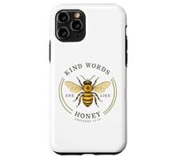 Kind Words Are Like Honey Bible Verse Bee Design Case for iPhone 11 Pro