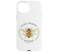 Kind Words Are Like Honey Bible Verse Bee Design Case for iPhone 15 Plus