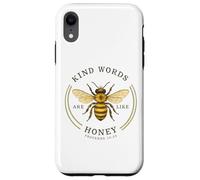 Kind Words Are Like Honey Bible Verse Bee Design Case for iPhone XR