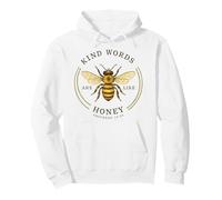 Kind Words Are Like Honey Bible Verse Bee Design Pullover Hoodie