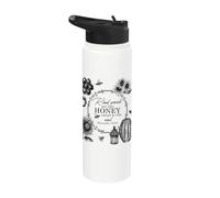 Kind Words are Like Honey Bible Verse Cute Bee Christian Stainless Steel Insulated Water Bottle