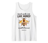 Kind Words are Like Honey Christian Bee Proverbs 16:24 Tank Top