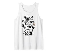 Kind Words are Like Honey Inspirational Bible Verse Tank Top