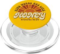 Kind Words Are Like Honey Proverbs 16:24 Christian Teacher PopSockets PopGrip for MagSafe