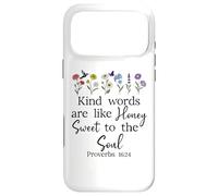 Kind Words are Like Honey Sweet to the Soul Proverbs 16:24 Case for iPhone 17 Pro Max