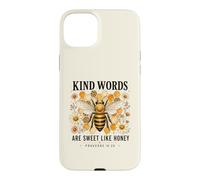 Kind Words are Sweet Honey Christian Bee Bible Proverb Verse Case for iPhone 15 Plus