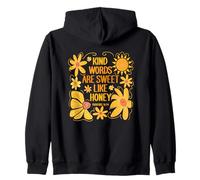 Kind Words Are Sweet Like Honey Bible Verse Gift Zip Hoodie