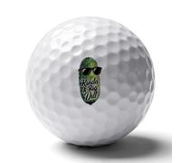 Kinda A Big Dill Pickles Golf Balls for Men Golfers Distance Straighter Shots Funny Ball