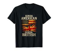 Kinda American Kinda British - UK USA Roots T-Shirt