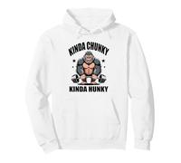 Kinda Chunky Kinda Hunky Gorilla Funny Gym Powerlifter Men Pullover Hoodie