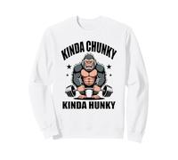 Kinda Chunky Kinda Hunky Gorilla Funny Gym Powerlifter Men Sweatshirt