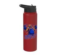 Kinda Fit Sorta Fat Dad BOD Bear Weightlifting Gym Workout Stainless Steel Insulated Water Bottle
