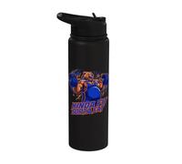 Kinda Fit Sorta Fat Dad BOD Bear Weightlifting Gym Workout Stainless Steel Insulated Water Bottle