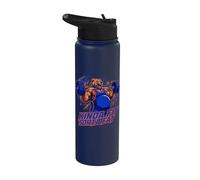 Kinda Fit Sorta Fat Dad BOD Bear Weightlifting Gym Workout Stainless Steel Insulated Water Bottle