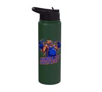 Kinda Fit Sorta Fat Dad BOD Bear Weightlifting Gym Workout Stainless Steel Insulated Water Bottle