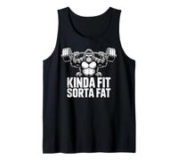 Kinda Fit Sorta Fat Funny Gym Gorillas Workout Weightlifting Tank Top