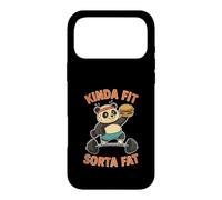 Kinda Fit Sorta Fat Funny Gym Panda Weightlifting Workout Case for iPhone 17 Pro Max